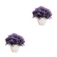 thumbnail image 3 of Cateissary Simulación de reemplazo de Color sólido para macetas falsas ABS, vívido, realista, para el hogar, oficina, jardín, boda, planta Púrpura 2Conjunto, 3 of 6
