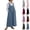 Wine, variant on Women's Solid Cute Sleeveless Overall Dress Casual Round Neck Pleated Front Jumper Long Dress with Pockets Gray
