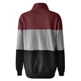 thumbnail image 3 of DHFJKG Women's Sports Quarter Zip Sweatshirt Color Block Loose Fit Stand Collar Long Sleeve Pullover Spring Stylish Tops, 3 of 6