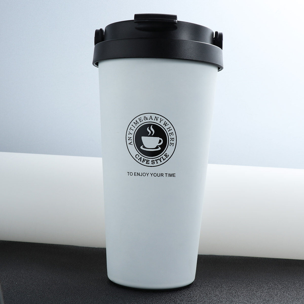 Ins Coffee Cup,Stainless Steel Water Bottle,Straw Cup,Ice American Coffee  Mug,Double-layer Vacuum Flask Couple Cup