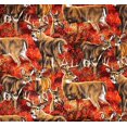 thumbnail image 2 of 1 Yard - Wild Deer Autumn Scenic Rosemary Millette Cotton Fabric (Great for Quilting, Sewing, Craft Projects, Throw Pillows & More) 1 Yard X 44" Wide, 2 of 2