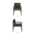 thumbnail image 4 of Eleni Outdoor Patio Teak Wood Rope Dining Chair in Weathered Gray Flint, 4 of 9