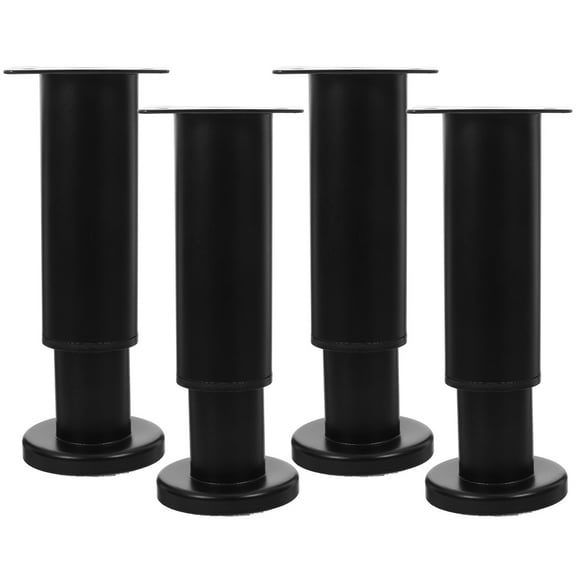 Lifting Sofa Legs Couch Feet Dresser Desk Cabinet Feet Increased Aluminum Alloy Black 18.00X5.20X5.20CM 4 Pcs