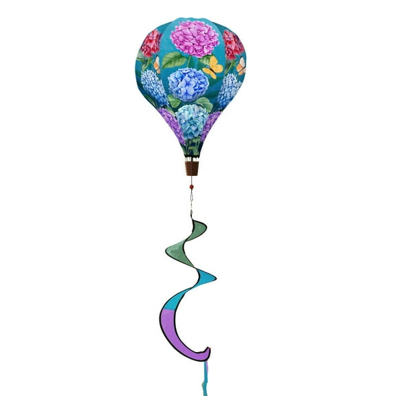 Briarwood Lane Colorful Hydrangea Hot Air Balloon Spinner
