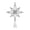 Silvery, variant on IFRINID Christmas Tree Star Topper, 8.66 Inch 8-Point Glitter PP Plastic Tree Top Decoration with Spring Base for Holiday Decor