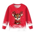 thumbnail image 4 of Gubotare Kids Christmas Pajamas Kids Boys Girls Sung Fit Sleepwear Pajamas 2pcs Pjs Set Size 6-7 (Red,6-7 Years), 4 of 4