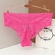 thumbnail image 2 of Gibobby Ropa interior sexy para mujer Ropa interior sexy ahuecada de cintura alta cómoda y juguetona para mujer(Rosa caliente,CH), 2 of 4