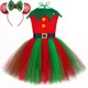 thumbnail image 3 of Disfraz de elfo navideño para niños, vestido de princesa con tutú elegante, ropa navideña para niñas pequeñas, traje de fiesta de Navidad para bebés, regalo, 3 of 5