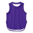 thumbnail image 4 of Summer Tops Kids Toddler Girls Summer Solid Sleeveless Tank Top Breathable Lightweight Casual T Shirt Girls T Shirts Dark Purple 5 Years-6 Years, 4 of 4