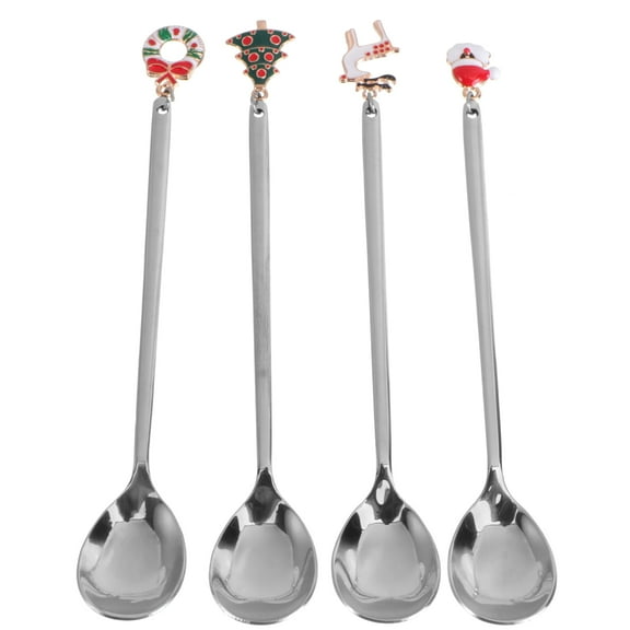 GAXIRE 4 Pcs Rust-Proof Coffee Spoons for Mixing Coffee Chic Tableware Adults