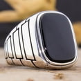 thumbnail image 1 of Anillo de piedra de ágata Natural ovalada grande Vintage para hombre, anillo de hormiga de circón rojo amarillo con incrustaciones Retro para mujer, anillo de boda, joyería turca Tan Jianjun unisex, 1 of 2