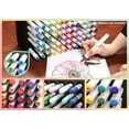 thumbnail image 2 of Polar Whale Art Marker Storage Tray Organizer Pen Pencil Brush Storage Design Stand Supply Horizontal Storage Non-Scratch Non-Rattle Washable Compatible with Copic and More Holds 72, 2 of 9