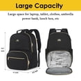 thumbnail image 4 of Matein Work Backpack with Insulated Lunch Compartment, 15.6in Waterproof Laptop Backpack with Anti-theft Pocket, Black, 4 of 8