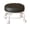 Black, variant on Low Height Rolling Stool PU Leather Roller Seat Household Multifunction Universal Caster Wheels Shoe Stools for Home Dormitory Office