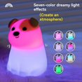 thumbnail image 2 of Lámpara LED de Noche Colorida con Diseño de Perro, Recargable, con Temporizador y Atenuación, Ideal para el Dormitorio de Niños, Regalo de Cumpleaños., 2 of 5