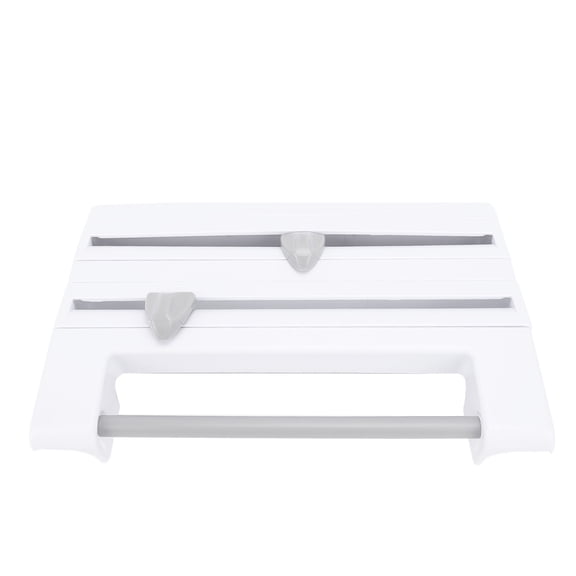 Rupoun Multipurpose Kitchen Wrap Dispenser Wall Mounted Foil and Cling Wrap Organizer Easy To Install Paper Towel Holder for Home Use Drawer Placement 15.75 inches / 40 cm
