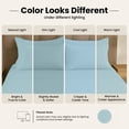 thumbnail image 5 of Lux Decor Queen Sheet Set 6 Piece - Deep Pocket Queen Sheets, Soft Microfiber Bed Sheets Queen, Blue, 5 of 10