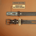 thumbnail image 2 of Western Leather Belt for Men Cowboy Handmade Belt Embossed Beaded with Removable Buckle Tooled 1.5” Wide, 2 of 6