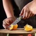 thumbnail image 3 of Cuchillo de División Compacto de Alta Dureza, Campamento Portátil de Carne Que Come Cuchillo Multipropósito con Vaina, Hoja Afilada a Mano de Acero 5Cr13 para Uso de Cocina Al Aire Libre, 3 of 5