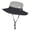 Gray, variant on Women's Ponytail Sun Hat UV Protection Foldable Mesh Wide Brim Beach Fishing Hat