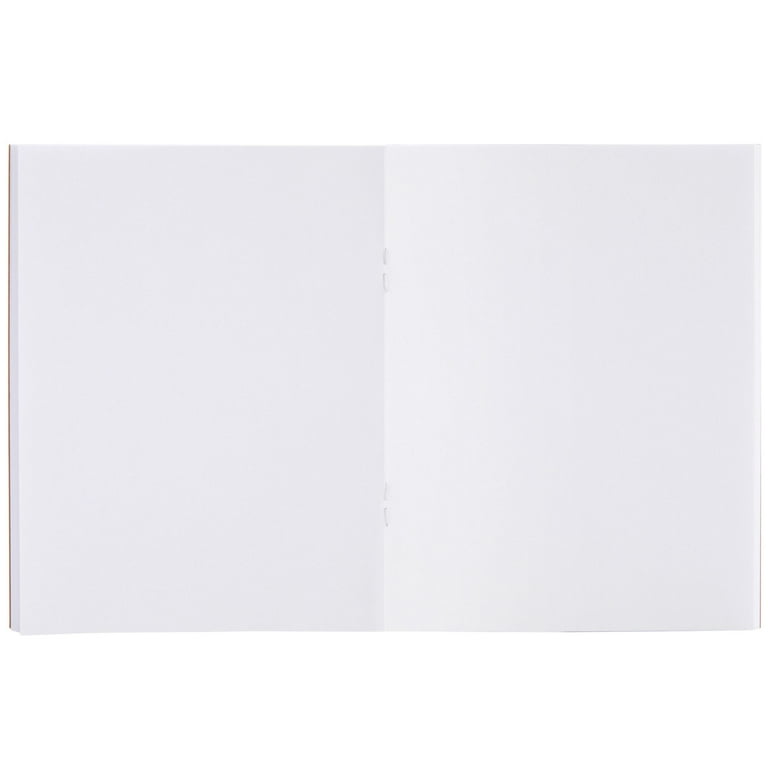 Unlined Notebook Blank Drawing Book White Paper: Unruled, Plain