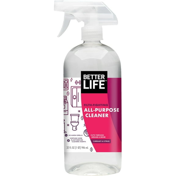 All Purpose Cleaner - Multipurpose Home and Kitchen Cleaning Spray for Glass, Countertops, Appliances, Upholstery- Multi-surface Spray Cleaner - Currant and Citrus, 32oz (Pack of 1)