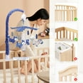 thumbnail image 6 of IFOYO Upgraded Musical Mobile for Crib, Baby Crib Mobile, Hanging Rotating Toys, Woodland Nursery Decor, Digital Music Box with 3 Modes, 12 lullabies, Blue, 6 of 7