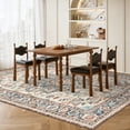 thumbnail image 2 of Gianna 8x10 FT Large Polyester Area Rug for Living Room, Machine Washable Low-Pile Rug with Non-Slip Backing, Durable Edge Binding for Bedroom, Dining Room, Vintage Style, Blue and Red, 2 of 7