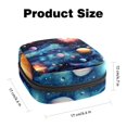 thumbnail image 2 of Galactic Sanitary Napkin Bag Period Pouch Travel Organizer Zipper Pouch Mini Zipper Pouch Storage Case, Made of Velvet Fabric, Sponge, and Oxford Cloth, 2 of 6