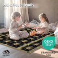 thumbnail image 4 of ODIKA 2'x3' Machine Washable Non-Slip Area Rug, Modern Abstract Shell Patterning High Traffic Rug, Black, 12690, 4 of 7