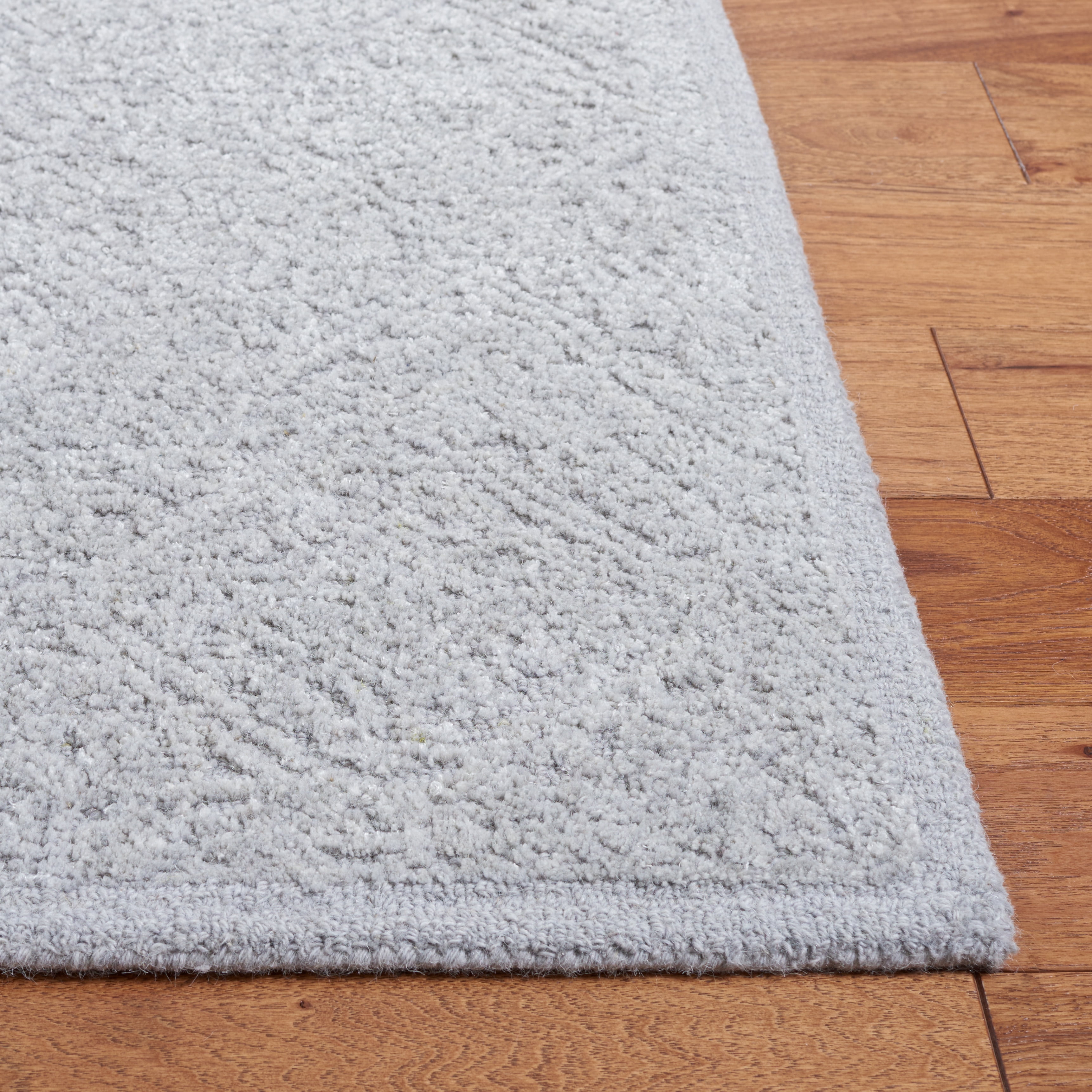 SAFAVIEH Martha Stewart Tufted Wool Area Rug, Grey, 6' x 9'