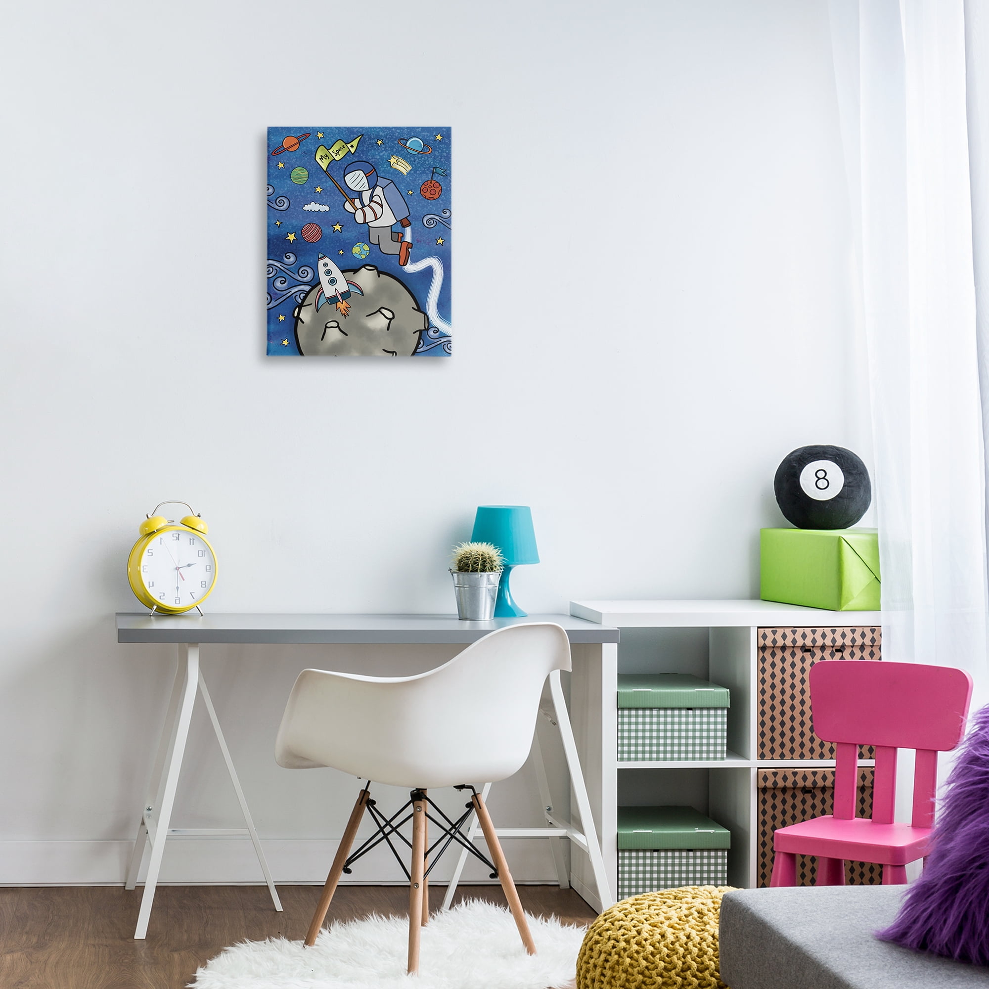 Astronaut Space Adventure Canvas Wall Art, design by Jennifer Stith