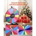 thumbnail image 3 of VEVOR Roue Tournante de 18 Po pour Prix, Roue Tournante à 14 Emplacements avec Support, Roulette de Table pour Gagner de la Fortune avec Effacement à Sec et 2 Marqueurs, 6 Couleurs, Assemblage Facile, pour Fêtes, Pub, Salon Professionnel, Carnaval, Événements, 3 of 9