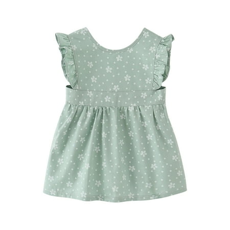 

Toddler Kids Baby Girls Dress Thin Watertightness Floral Sleeveless Dress Princess Dress Dresses For Girls