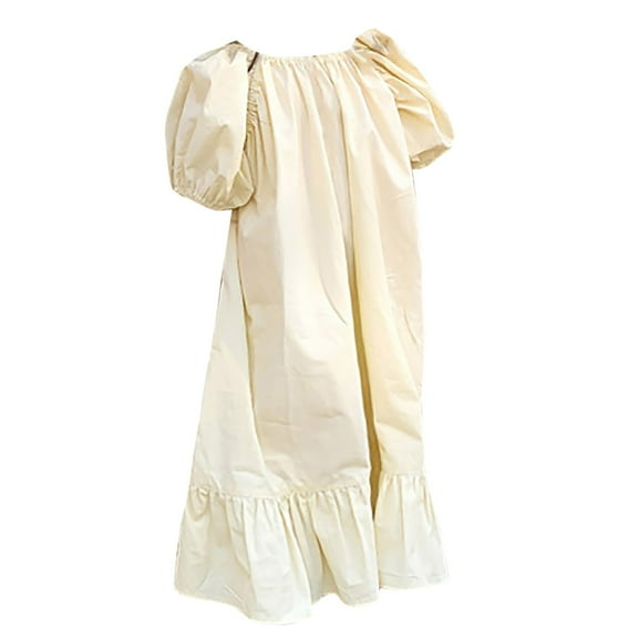 HIPYLO 4t Dresses for Toddler Girls Holiday Dresses Size 10-12 Tight Dress Girls 3t Outfits Thanksgiving Outfit Baby Teen Girl Gifts Christmas, Beige 3-4 Years