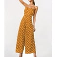 thumbnail image 3 of HLSOHJP Women's Polka Dot Wide Leg Jumpsuit Spaghetti Straps Bow Knot Strappy Playsuit Overalls Casual Loose Rompers, 3 of 6