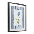 thumbnail image 2 of Stupell Industries Coastal Blue Tulip & Ribbon Border Black Framed Print Under Glass, 13 x 16, by Nan, 2 of 8