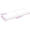 thumbnail image 2 of vidaXL Table Top Light Brown 120x50x(2-4)cm Treated Solid Wood Live Edge, 2 of 7