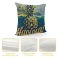 thumbnail image 4 of Orinice  Tropical Hawaiian Pineapple Cotton Linen Home Decor Pillowcase Throw Pillow Cushion Cover  (Aloha Hawaii Enjoying Paradise) White, 4 of 5