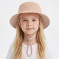 thumbnail image 2 of TOWED22 Kids Sun Hat UPF 50+ Quick Dry Foldable Bucket Hat Lightweight Adjustable Fishing Safari Hat for Girls and Boys(Khaki,3-6 Y), 2 of 5