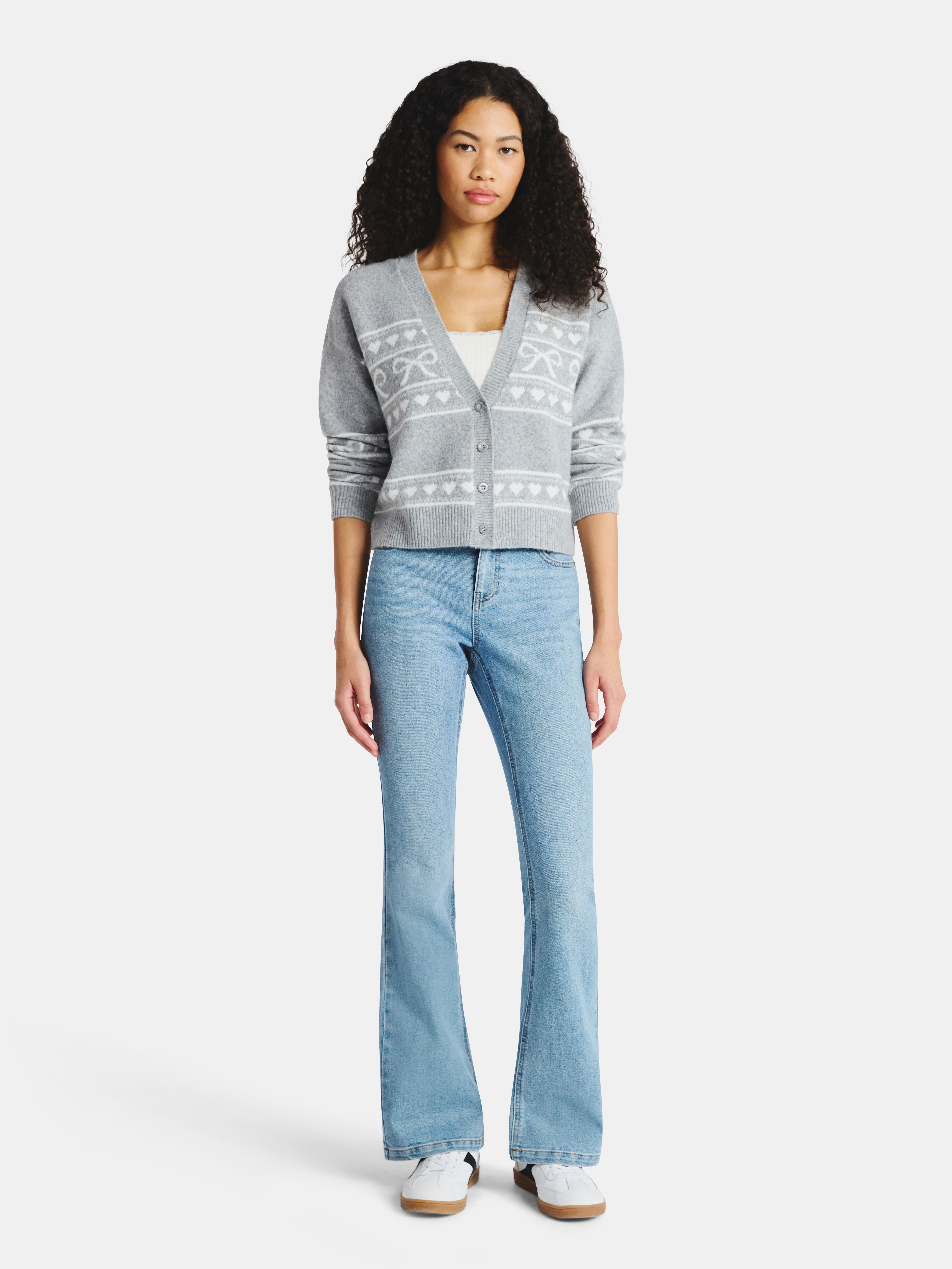 Button-Front Cardigan, Women's - image 2