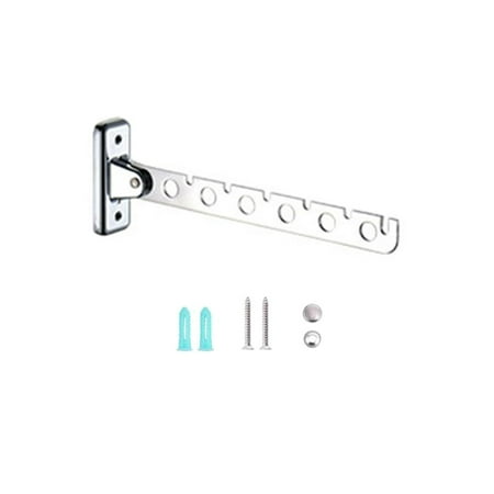 

Xinqinghao Folding Stainless Steel Clothes Hook Hanging On Balcony Wall Silver A