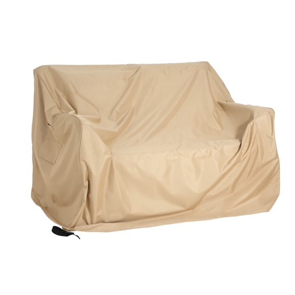 Christopher Knight Home Waterproof Outdoor Loveseat Sofa Cover with Air Vents, 60” L x 36” W x 35”, Beige