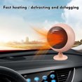 thumbnail image 4 of Chauffage de Voiture 24V Rose avec Chauffage en Céramique PTC, Chauffage Rapide en 3 Secondes, Double Modes Chaud/froid, Rotation à 360°, Grande Capacité d'Air et Conception de Conduit de Convection pour Pare-Brise Décongélation/dégivrage, 4 of 6