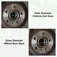 thumbnail image 4 of 4pcs Plastic 73.1mm to 56.1mm Car Hub Centric Rings Wheel Spacer, 4 of 6