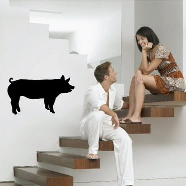 Joyful Pig Decal - 36 Inches