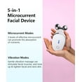 thumbnail image 2 of Micro-Current-Facial-Device, Face Roller Skin Care Tool, Face Massager Glossy White, 2 of 14