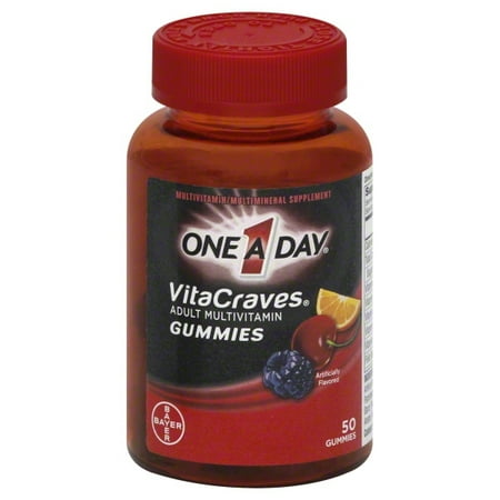 One A Day VitaCraves Adult (50 Count, Assorted Flavors) Complete Multivitamin Gummies