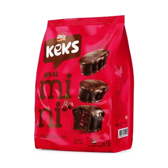 BIFA Mini Sour Cherry Cakes, 10 Count (180g)