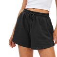 thumbnail image 6 of TKYCMSUAK Women Casual Shorts Drawstring Comfy Elastic Waist Shorts Summer Pull On Short Cozy Running Shorts for Women Athletic Shorts, 6 of 9